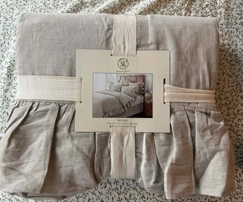 Southern Living Brooke Twin Duvet Cover Mini Set in Natural